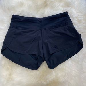 Lululemon Black Speed Shorts Size 2